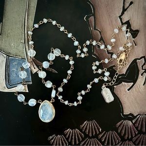 Ela Rae 18” Ara Necklace (Moonstone)